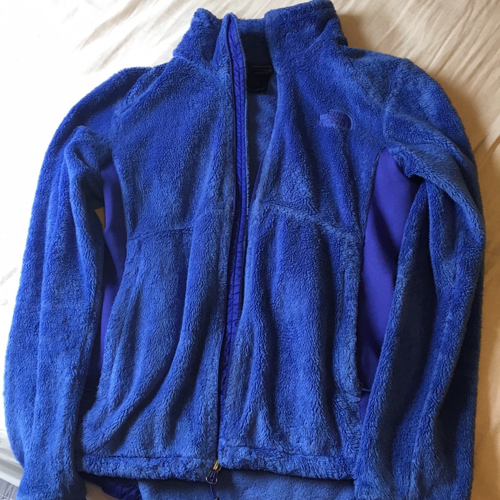 Blue North Face jacket